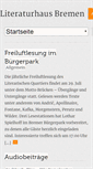 Mobile Screenshot of literaturhaus-bremen.de